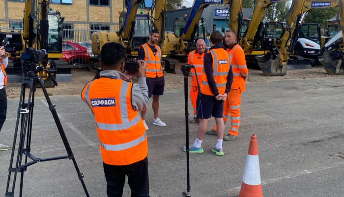 Filming a very important discussion surrounding road workers abuse